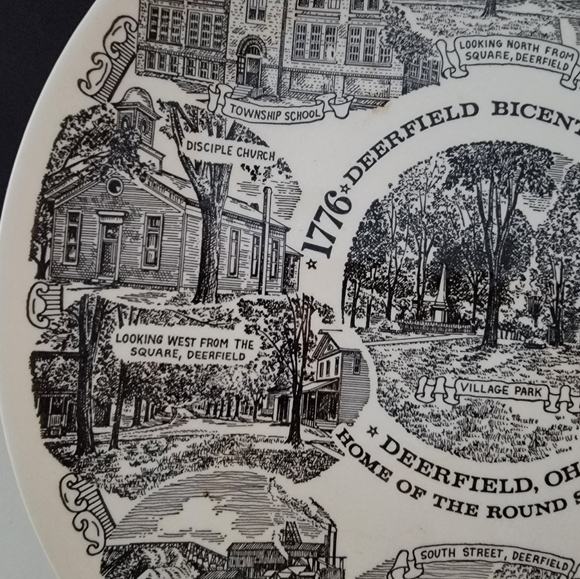 Vtg Kettlesprings Kilns Collector 10" Plate Deerfield Ohio 1776-1976 Pre-owned - Picture 4 of 11